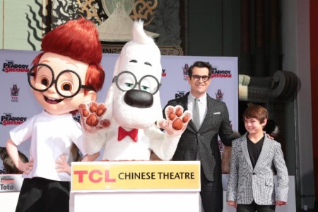 Hollywood Blvd Paw Print Ceremony / Mr Peabody...